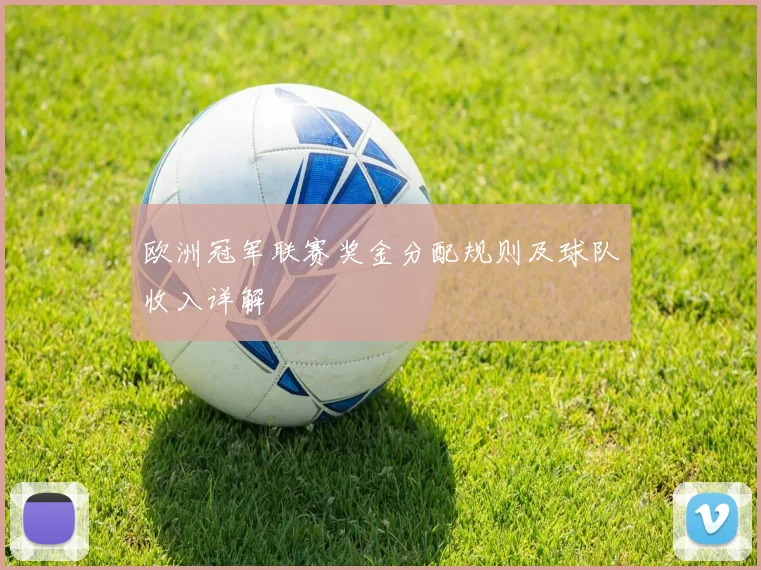欧洲冠军联赛奖金分配规则及球队收入详解